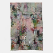 カラフル岩の先駆的なサーモン キッチンタオル (縦)