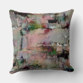 カラフル岩の先駆的なサーモン クッション (裏面)