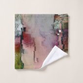 カラフル岩の先駆的なサーモン バスタオルセット (ウォッシュタオル)