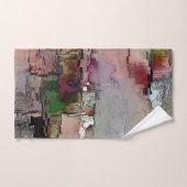 カラフル岩の先駆的なサーモン バスタオルセット (ハンドタオル)