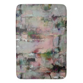 カラフル岩の先駆的なサーモン バスマット (正面縦)