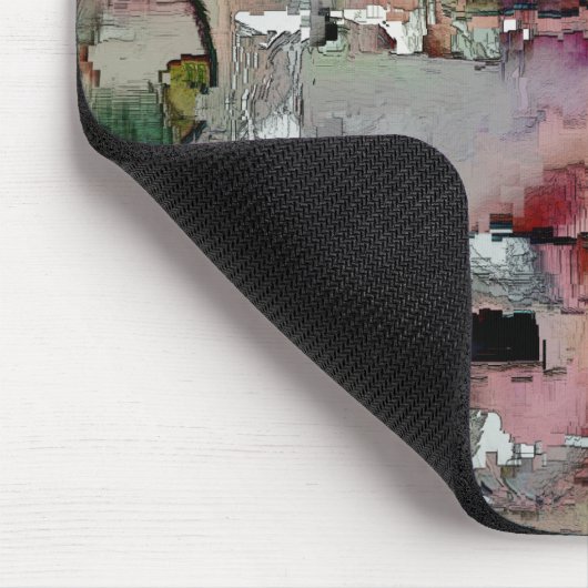 カラフル岩の先駆的なサーモン マウスパッド (コーナー)