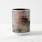 カラフル岩の先駆的なサーモン マグカップ (中央)