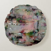 カラフル岩の先駆的なサーモン ラウンドクッション (正面)