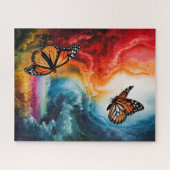 カラフル嵐の中で。 ジグソーパズル (横)