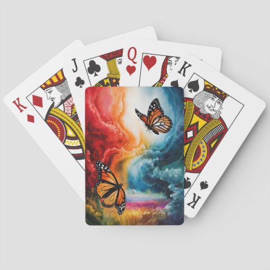 カラフル嵐の中で。 トランプ (裏面)