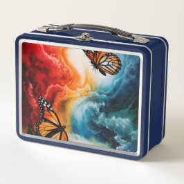 カラフル嵐の中で。 メタルランチボックス
