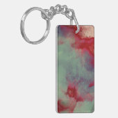 カラフル嵐の雲抽象芸術ブラシのストロークアート キーホルダー (正面左)
