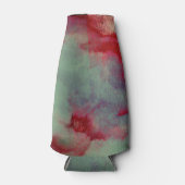 カラフル嵐の雲抽象芸術ブラシのストロークアート ボトルクーラー (正面)