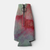 カラフル嵐の雲抽象芸術ブラシのストロークアート ボトルクーラー (裏面)