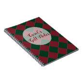 カラフル市松模様にズ – ホリデーヒュース ノートブック (右側)