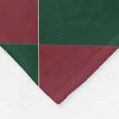 カラフル市松模様にズ – ホリデーヒュース フリースブランケット (角)