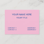 カラフル市松模様に型 名刺 (裏面)