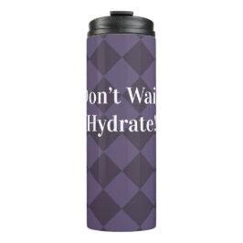 カラフル市松模様に – プラム – ナス タンブラー