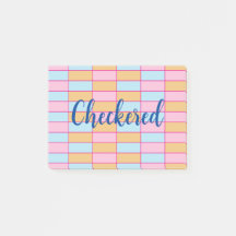 カラフル市松模様に