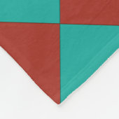 カラフル市松模様に – 南西スタイル フリースブランケット (角)