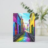 カラフル市通り ポストカード (スタンド正面)