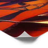 カラフル帆船AI ART ポスター (角)