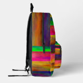カラフル帯 プリントバックパック (左)
