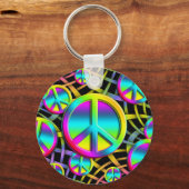 カラフル平和 キーホルダー (正面)