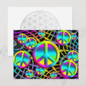 カラフル平和 ポストカード (正面/裏面)