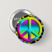 カラフル平和 缶バッジ (正面&裏面)