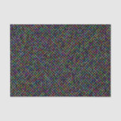 カラフル平方幾何ユニーク鮮やか模様 薄葉紙 (正面)