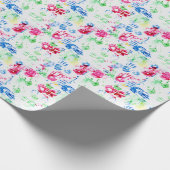カラフル幼手プリント ラッピングペーパー (角)