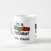 カラフル幼稚園卒園 コーヒーマグカップ (正面左)