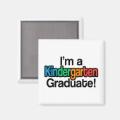 カラフル幼稚園卒園 マグネット (正面/裏面)