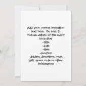 カラフル幼稚園卒園 招待状 (裏面)