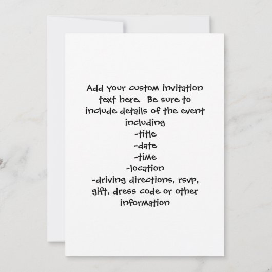 カラフル幼稚園卒園 招待状 (裏面)