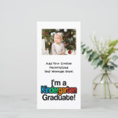 カラフル幼稚園卒園 案内状 (スタンド正面)