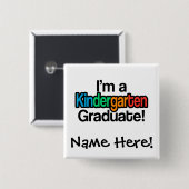 カラフル幼稚園卒園 缶バッジ (正面&裏面)