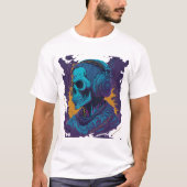 カラフル幽霊の落書きイラストレーション Tシャツ (正面)