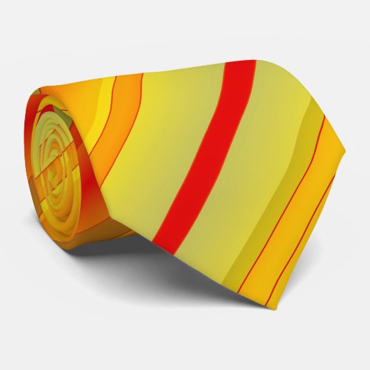 カラフル幾何ストライプのパターンタイ ネクタイ (ロール)
