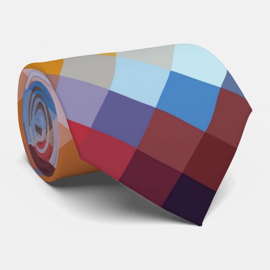 カラフル幾何モダンダイヤモンドパターン#11 ネクタイ (ロール)