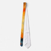 カラフル幾何モダンダイヤモンドパターン#21 ネクタイ (裏面)