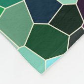 カラフル幾何モダンモザイクタタイル フリースブランケット (角)