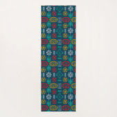 カラフル幾何学北欧 ヨガマット (裏面)