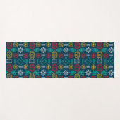 カラフル幾何学北欧 ヨガマット (正面(横))