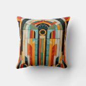 カラフル幾何学模様2 クッション (裏面)