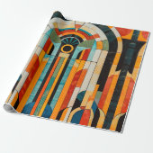 カラフル幾何学模様2 ラッピングペーパー (アンロールド)