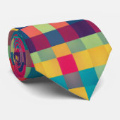 カラフル幾何学的パターンタイ ネクタイ (ロール)