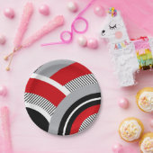 カラフル幾何学 ペーパープレート (パーティー)