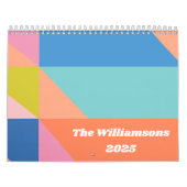 カラフル幾何縁ど写真2025 カレンダー (カバー)