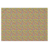 カラフル建物ブロックパターン テーブルクロス (正面(横))