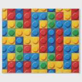 カラフル建物ブロック ラッピングペーパー (フラット)
