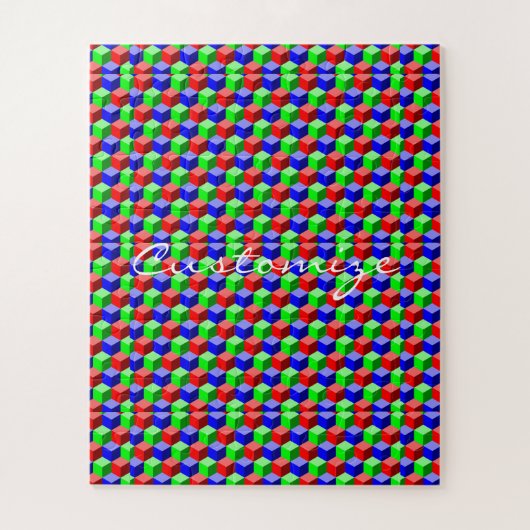 カラフル建物ブロックThunder_Cove 3-D ジグソーパズル (縦)