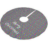 カラフル建物ブロックThunder_Cove 3-D ブラッシュドポリエステルツリースカート (アングル)